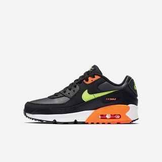 Pantofi Casual Nike Air Max 90 Fete Negrii Portocalii Gri Inchis Verzi | NOQC-64321